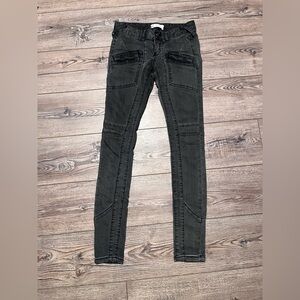 Free people distressed jeans gray/black size 24